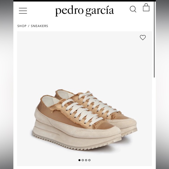 Pedro Garcia Orella Frayed Satin Trainer - Picture 2 of 15